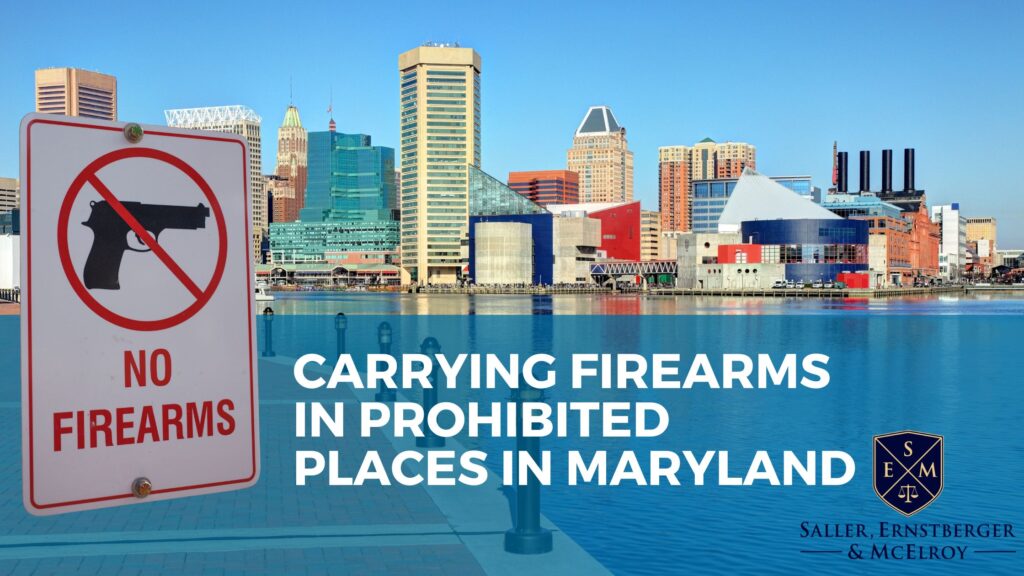 Carrying Firearms in Prohibited Places in Maryland